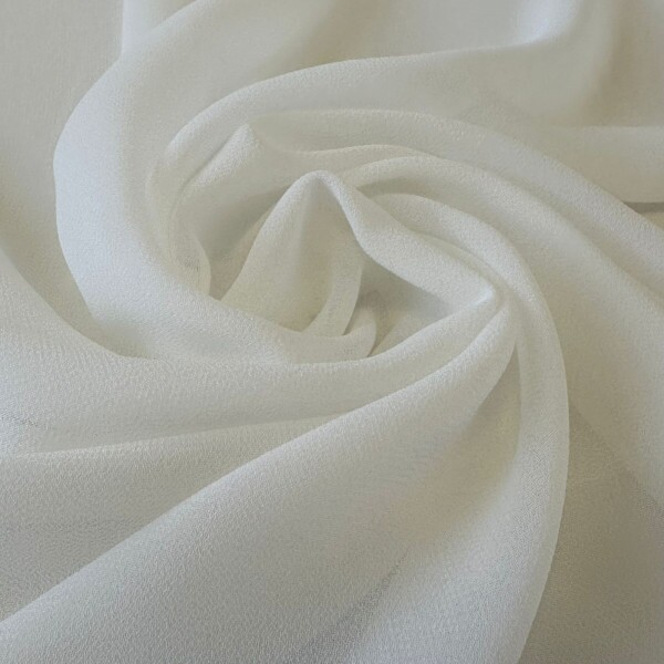 Georgette Off White 